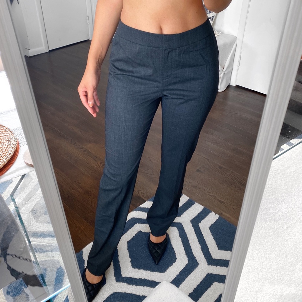 🍂 LAFAYETTE 148 NEW YORK BASIC WOOL TROUSERS IN SMOKE!